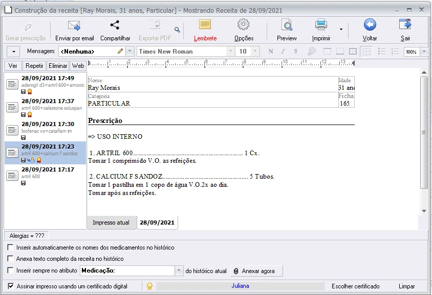 Vídeo demonstrativo: Compartilhamento de Documentos - Doctor's Office v12