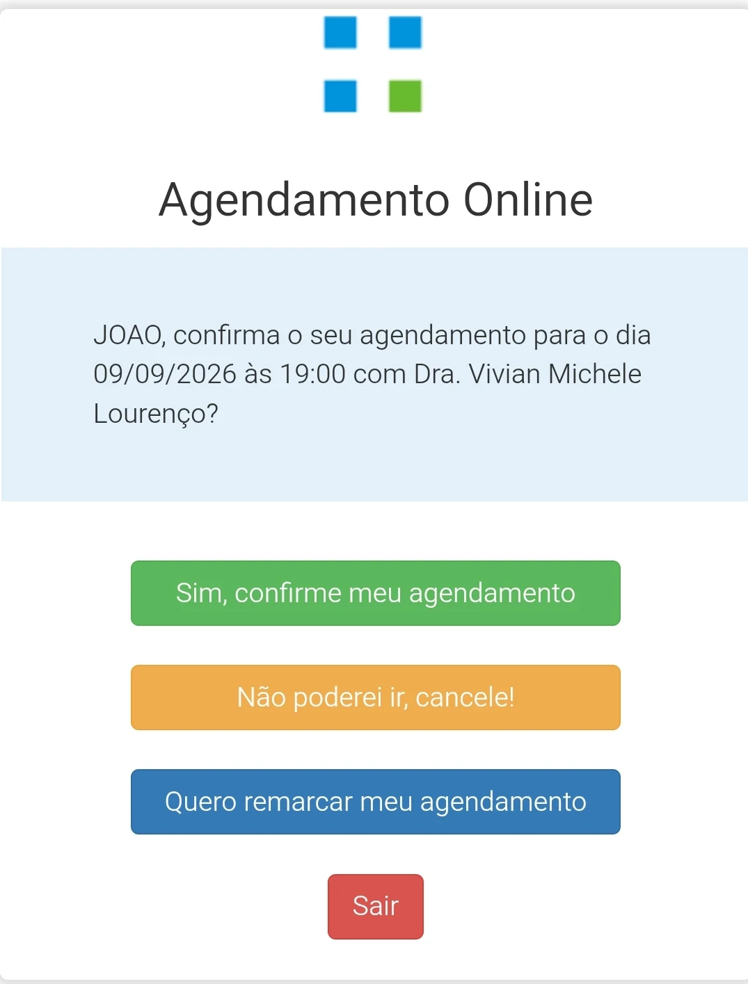 Confirmações de Agendamento por WhatsApp Oficial Meta